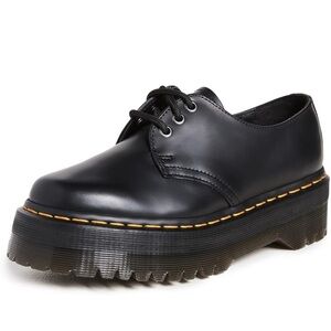Dr. Martens Black Platform Oxford Shoes